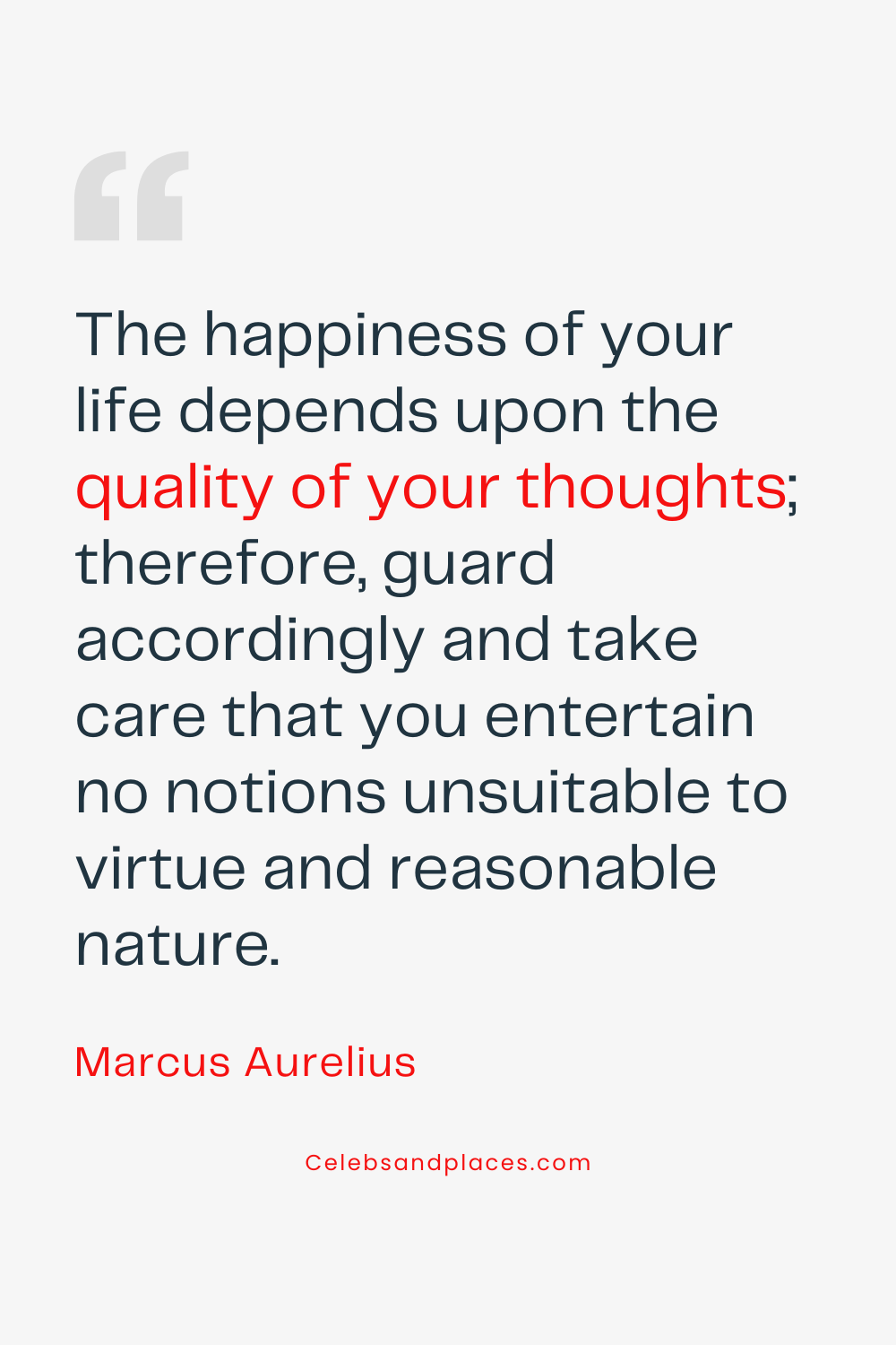 Marcus Aurelius Happiness Quotes