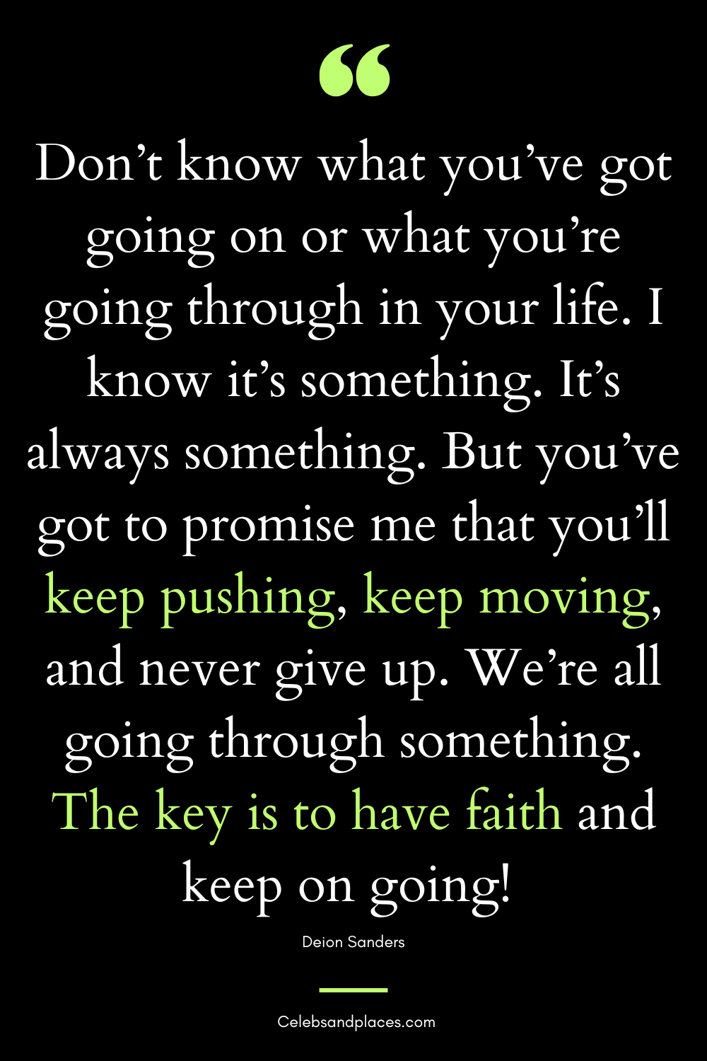 Deion Sanders Motivational Quote