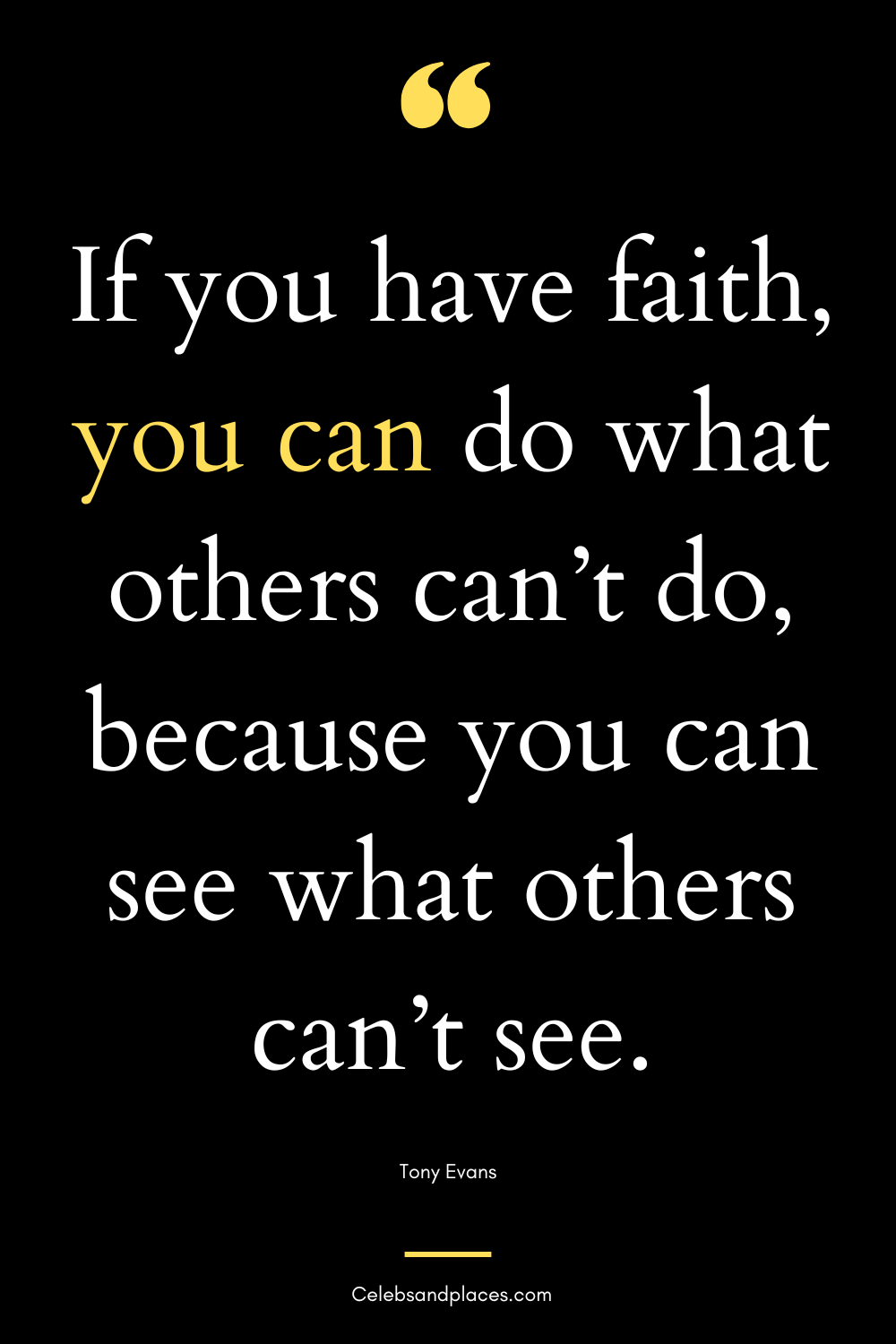 Tony Evans Quotes on Faith