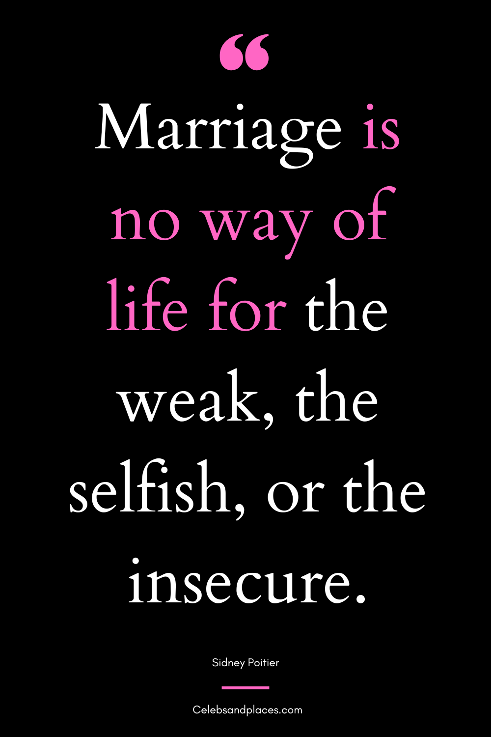 Sidney Poitier Quotes About Marriage