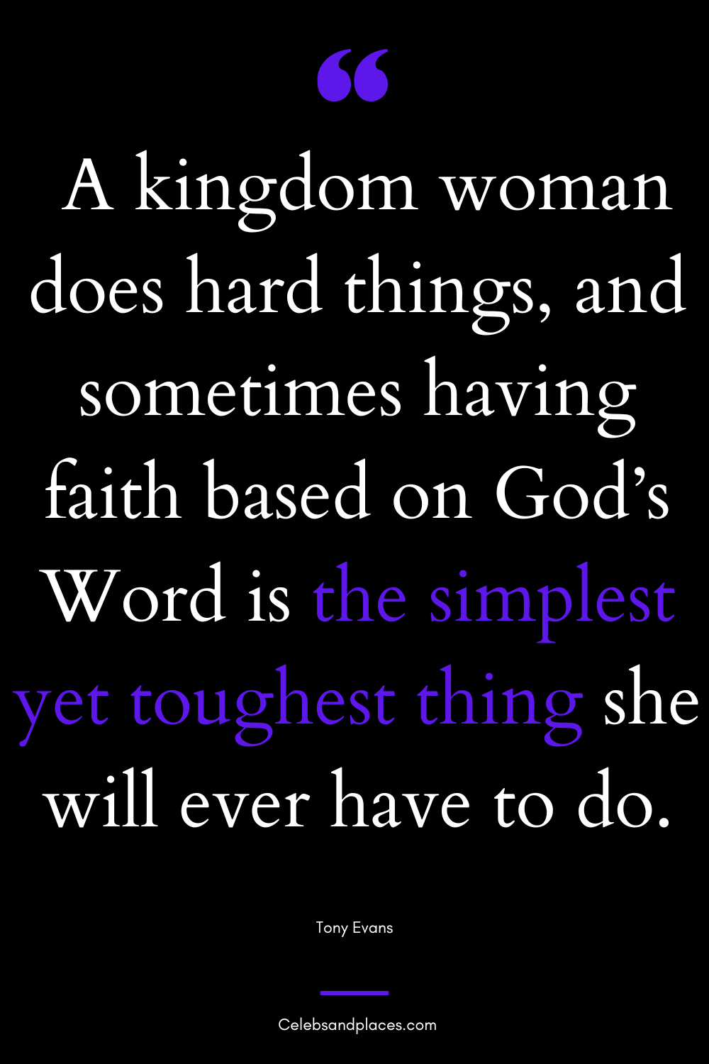 Tony Evans Quotes on Kingdom Woman