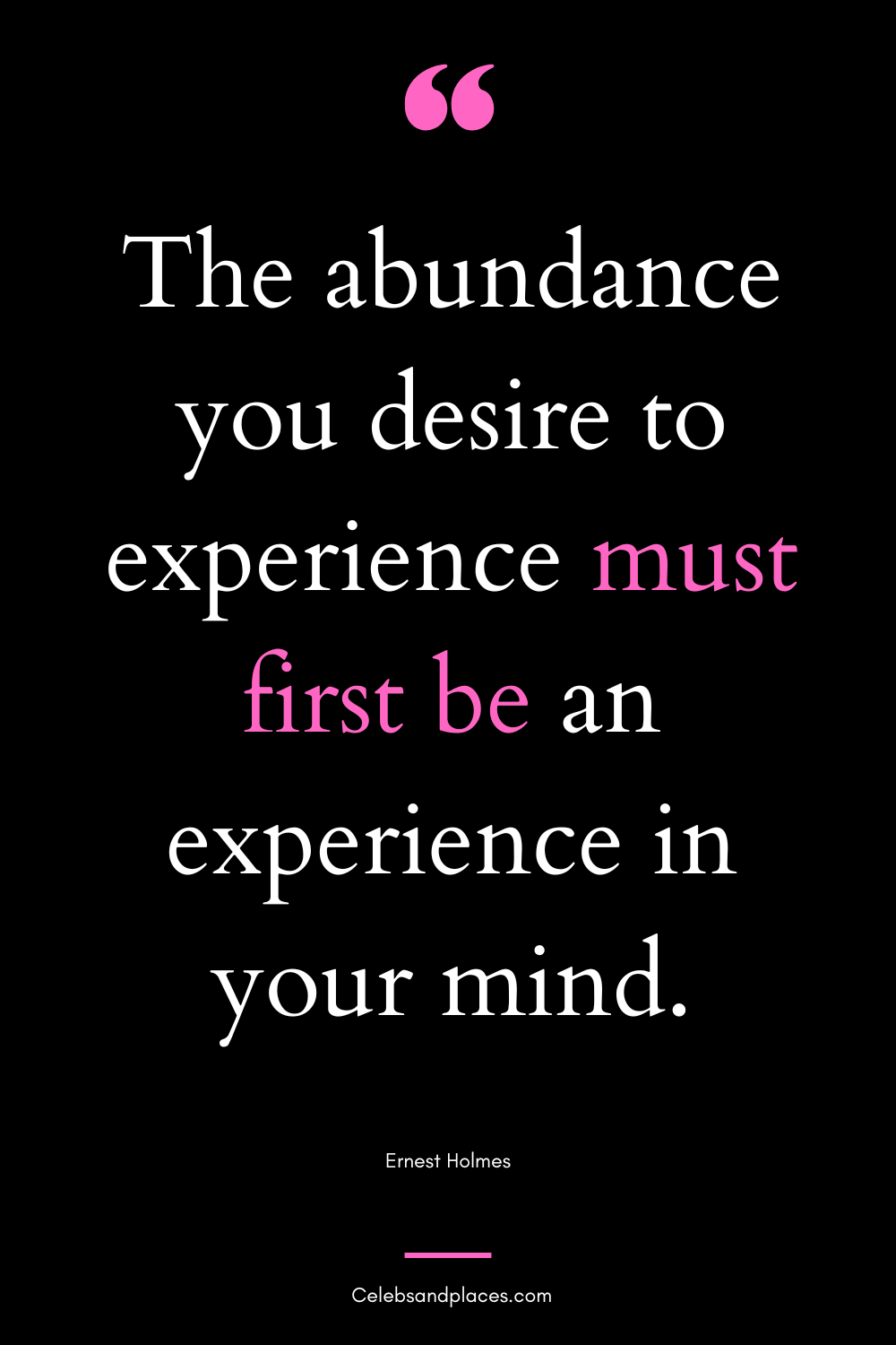 Ernest Holmes Quotes on Abundance