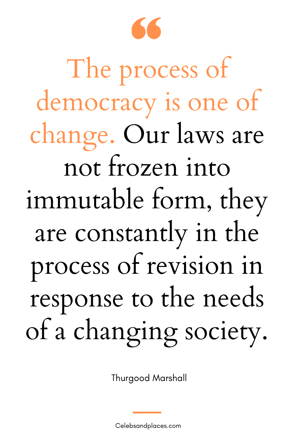 Thurgood Marshall Quotes on Democracy