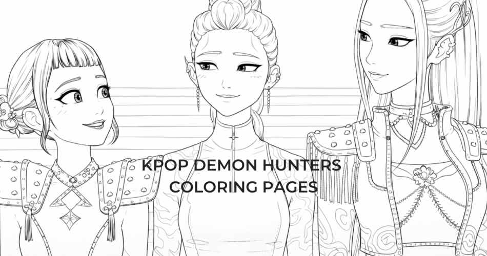 Kpop Demon Hunters Coloring Pages